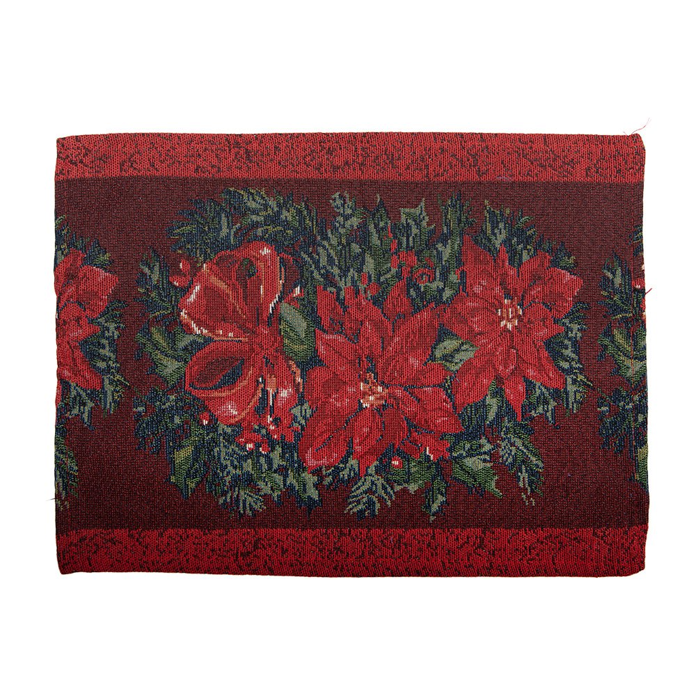 Placemats Set van 6 33x45 cm Rood Polyester