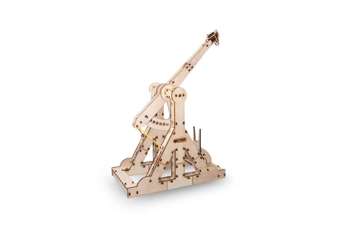 Eco Wood Art (EWA) 3D Mechanische Puzzel, Trebuchet, 013, 30,5x18x37,7cm