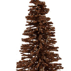 Kerstdecoratie Beeld Kerstboom Ø 14x25 cm Bruin Hout