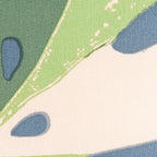 Monstera kussen blauw 45x45cm