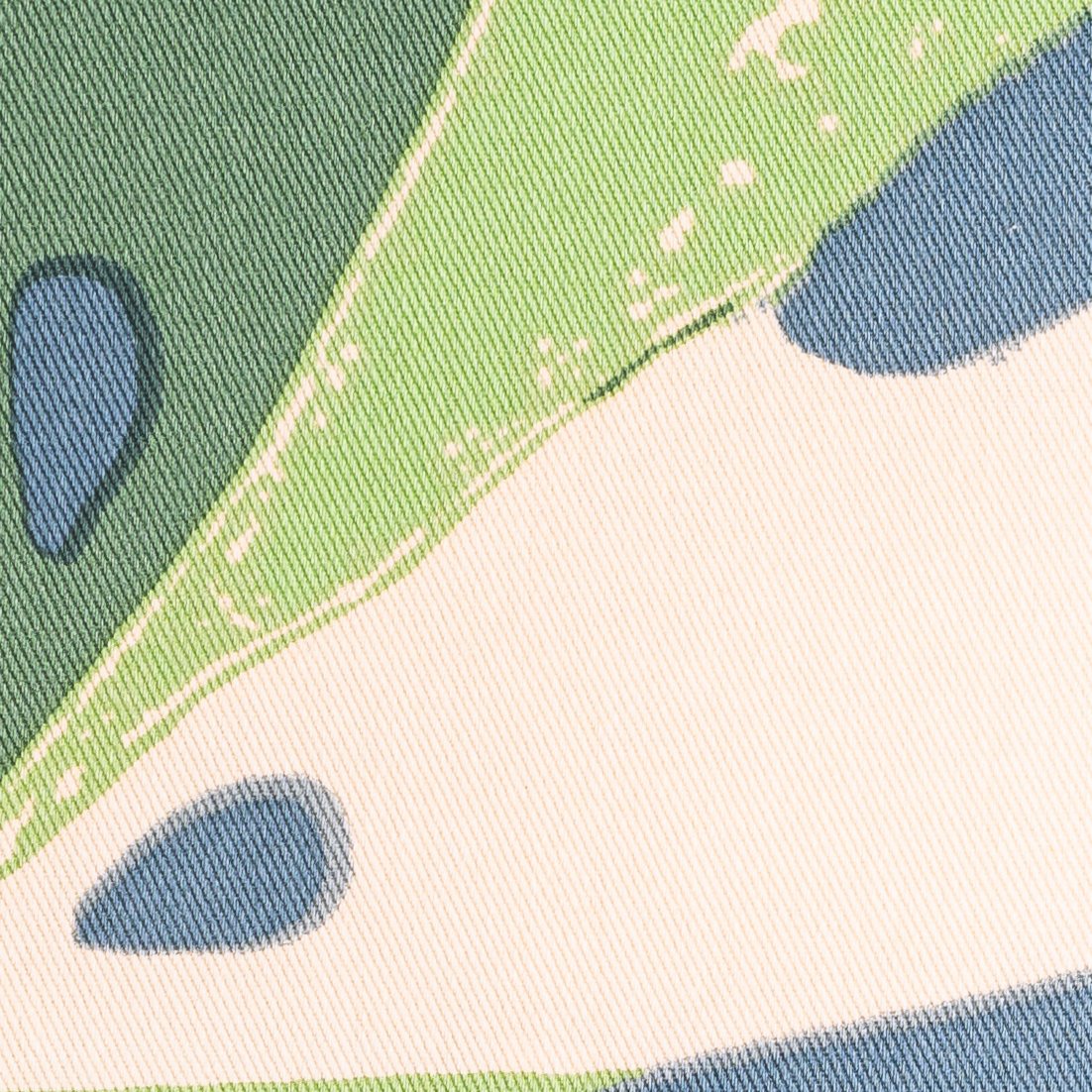Monstera kussen blauw 45x45cm