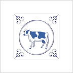 Wensetiket - delfts blauw –koe – 250 stuks