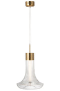 J-Line Hanglamp Led Goud Metaal Transparant