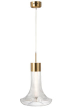 J-Line Hanglamp Led Goud Metaal Transparant