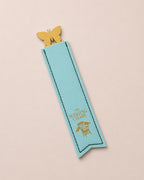 Bladwijzer | Metalen Raxine vlindersilhouet | 15x3cm | Gegraveerd citaat