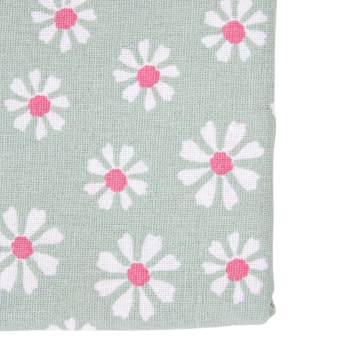 Daisy Flowers Tafelloper groen 50x140cm