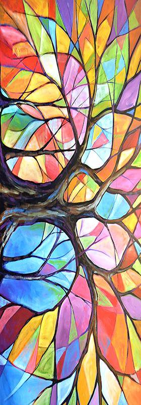 Zijden Sjaal Dames Tree of life