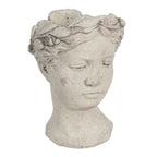 Bloempot 18x17x25 cm Grijs Bruin Steen Bloempot Binnen