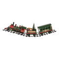 Kerstdecoratie Beeld Trein 42x5x12 cm Groen Metaal