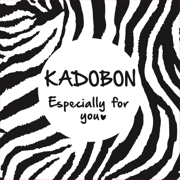 Kadobon - Zebra - 25 Stuks