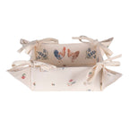 Broodmand 35x35x8 cm Beige Blauw Katoen Kip en Haan Cadeau Keuken