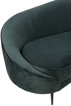 J-Line Sofa Elisabeth Textiel/Metaal Groen