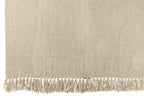 J-Line deken Chenille - polyester - grijs