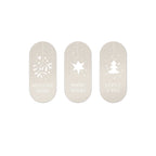 Kerst ovaaltjes - Cadeaustickers op rol - 500 stuks