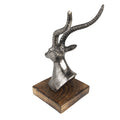 Beeld Hert 18 cm Zilverkleurig Aluminium