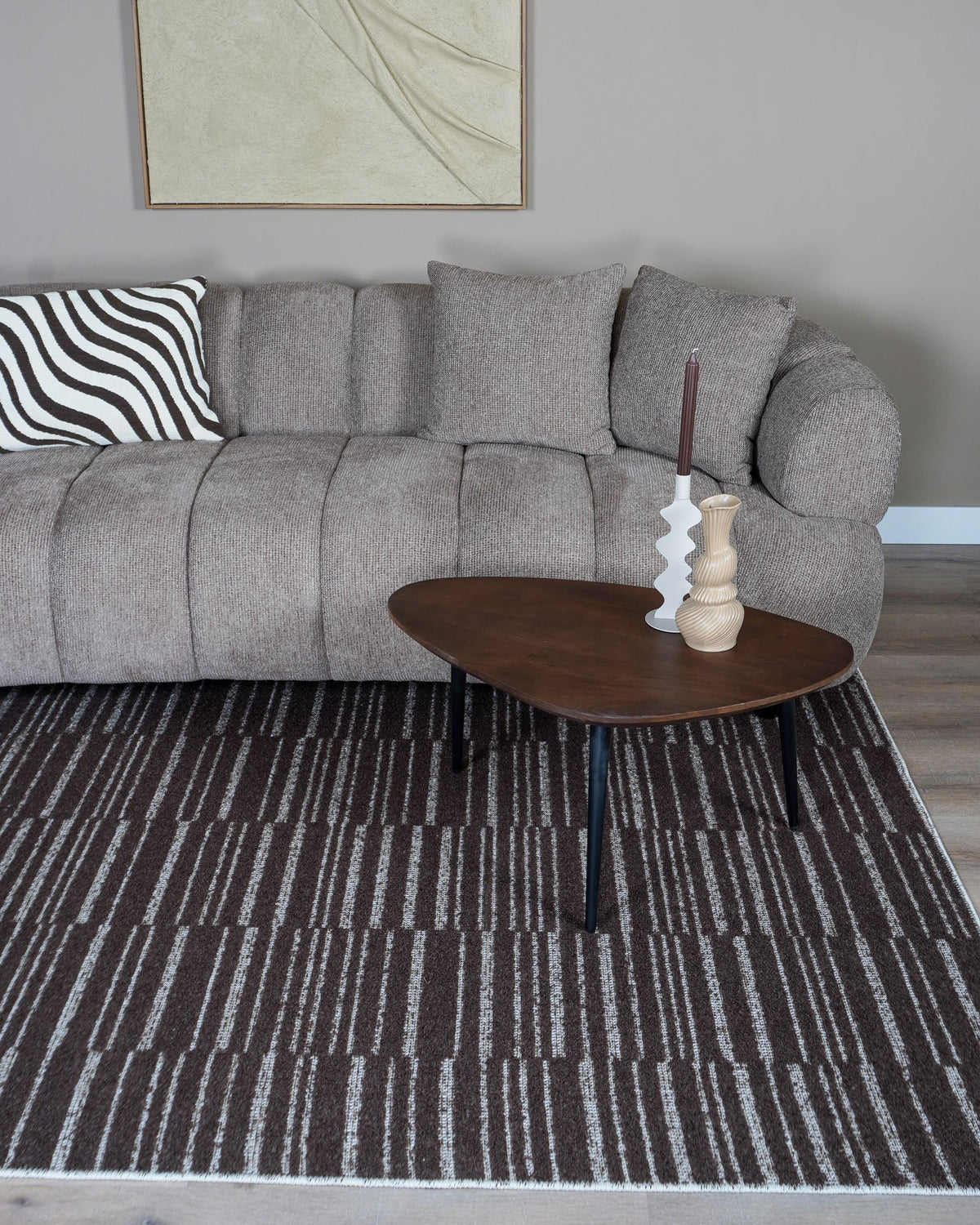 Vloerkleed Nemrac Bruin - 200 x 290 cm