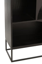 J-Line Rek Mode Mango Hout/Mdf Zwart