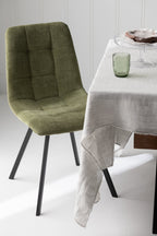J-Line Eetstoel Clark Metaal/Polyester Groen