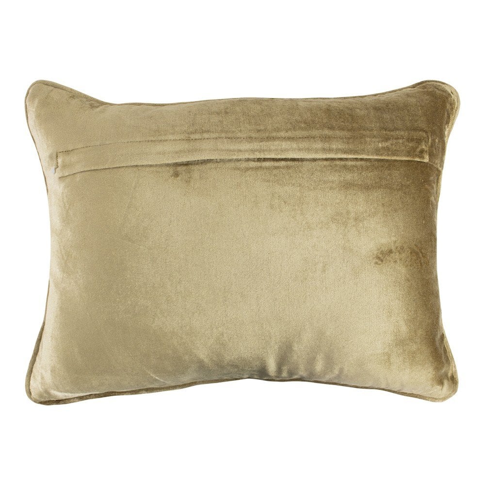 Half kussen fluweel goud 35x45cm