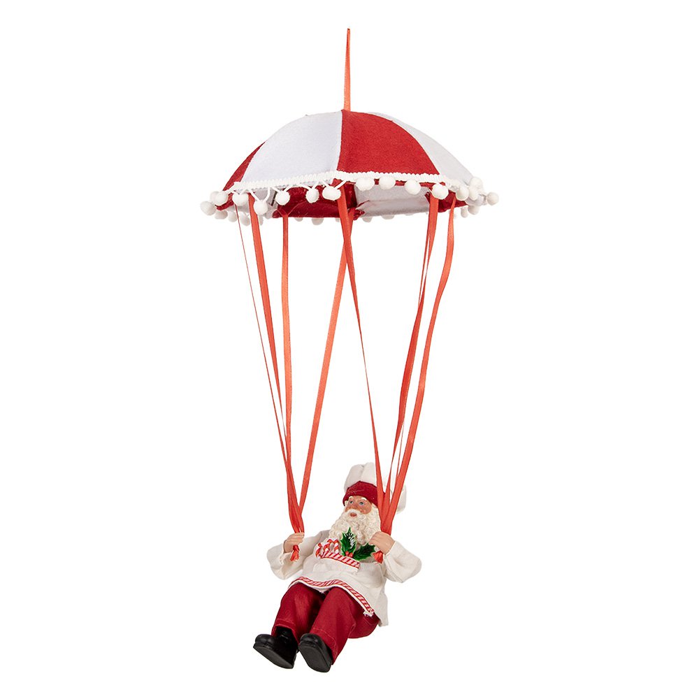Kerstdecoratie Beeld Kerstman 25x25x55 cm Rood Kunststof