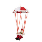Kerstdecoratie Beeld Kerstman 25x25x55 cm Rood Kunststof