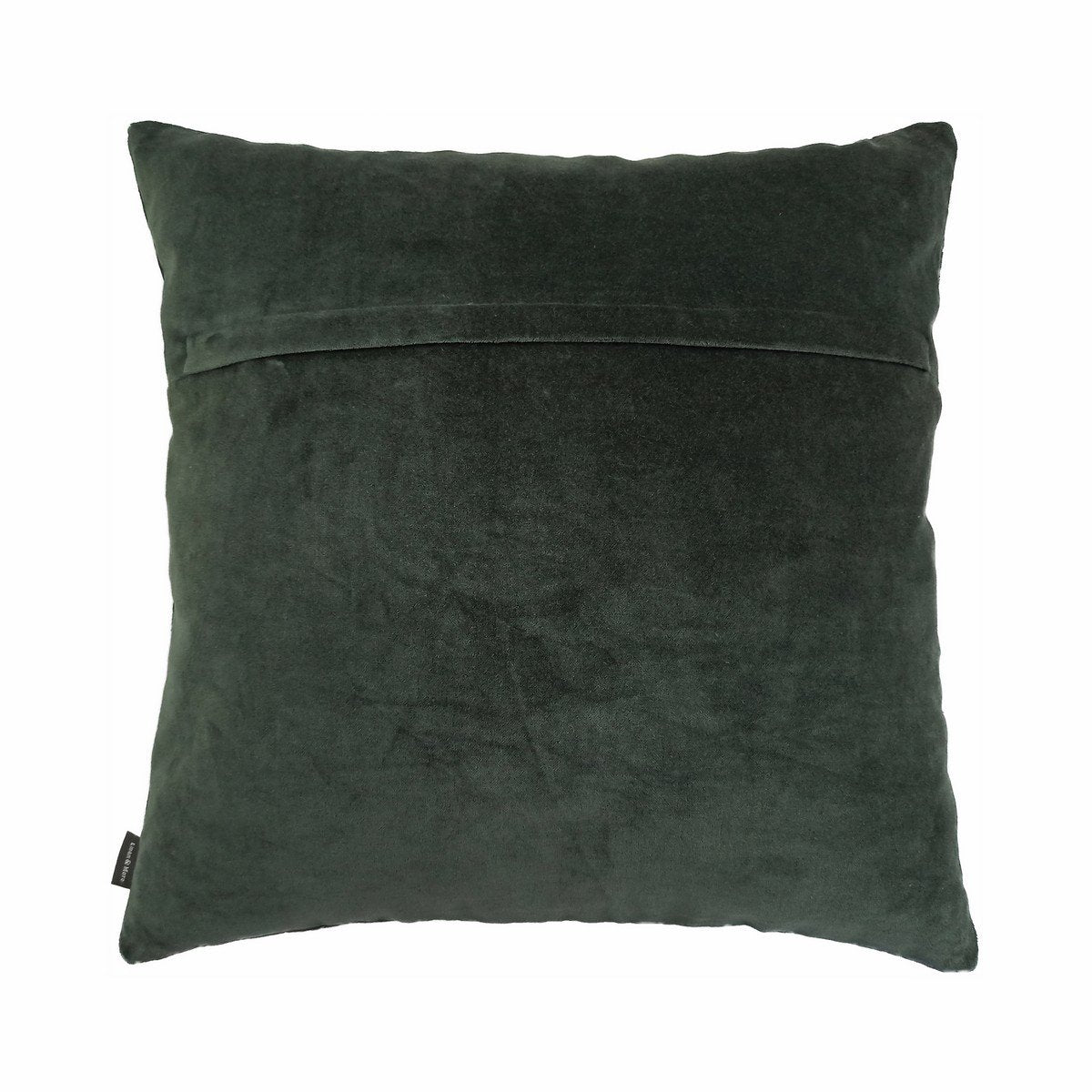 Roos Borduurkussen groen 45x45cm