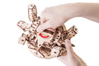 Eco Wood Art (EWA) 3D Mechanische Puzzel Schildpad/ Turtle, 976, 22,3x16,5x11,6cm