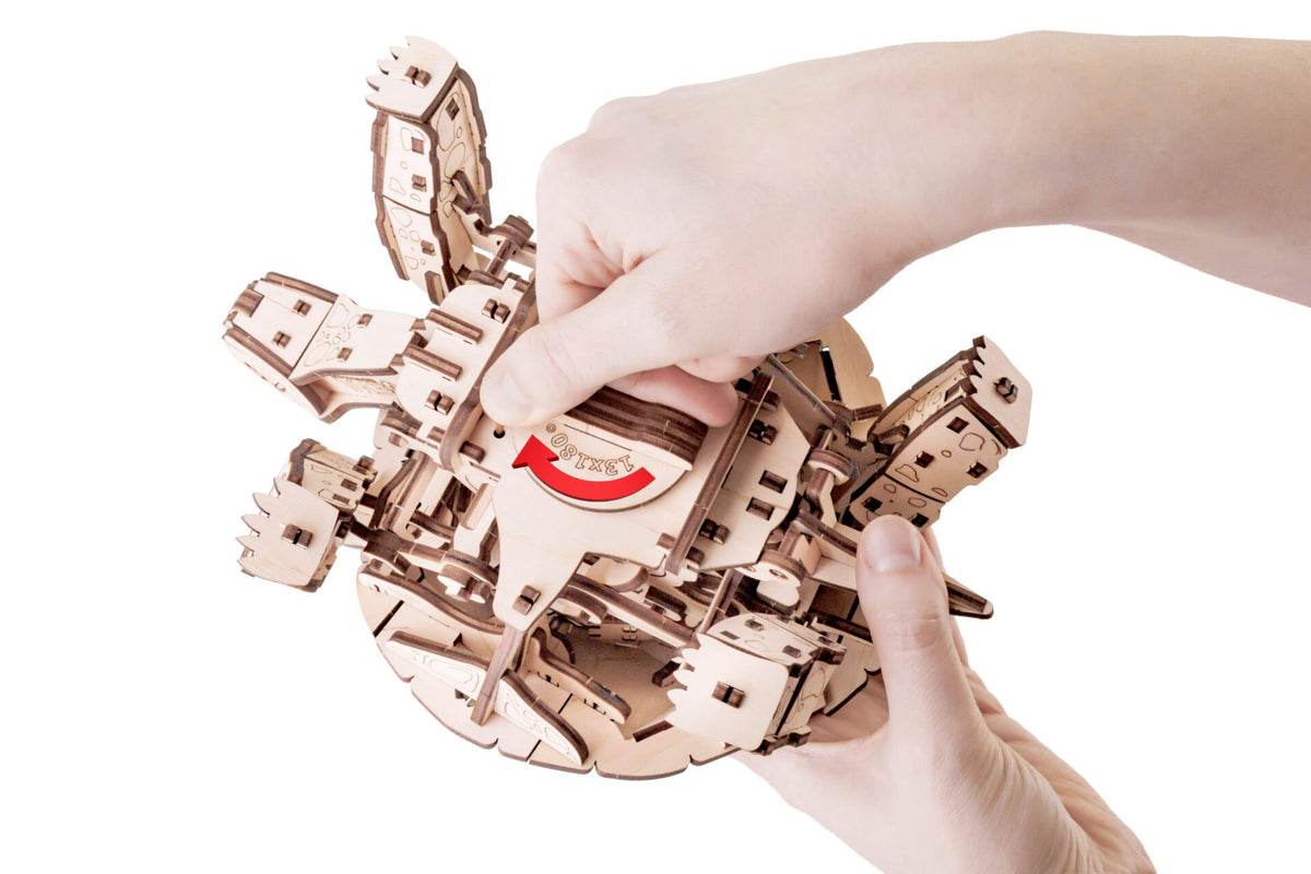 Eco Wood Art (EWA) 3D Mechanische Puzzel Schildpad/ Turtle, 976, 22,3x16,5x11,6cm