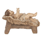 Kerstdecoratie Beeld Kerstgroep 23x12x47 cm Beige Kunststof