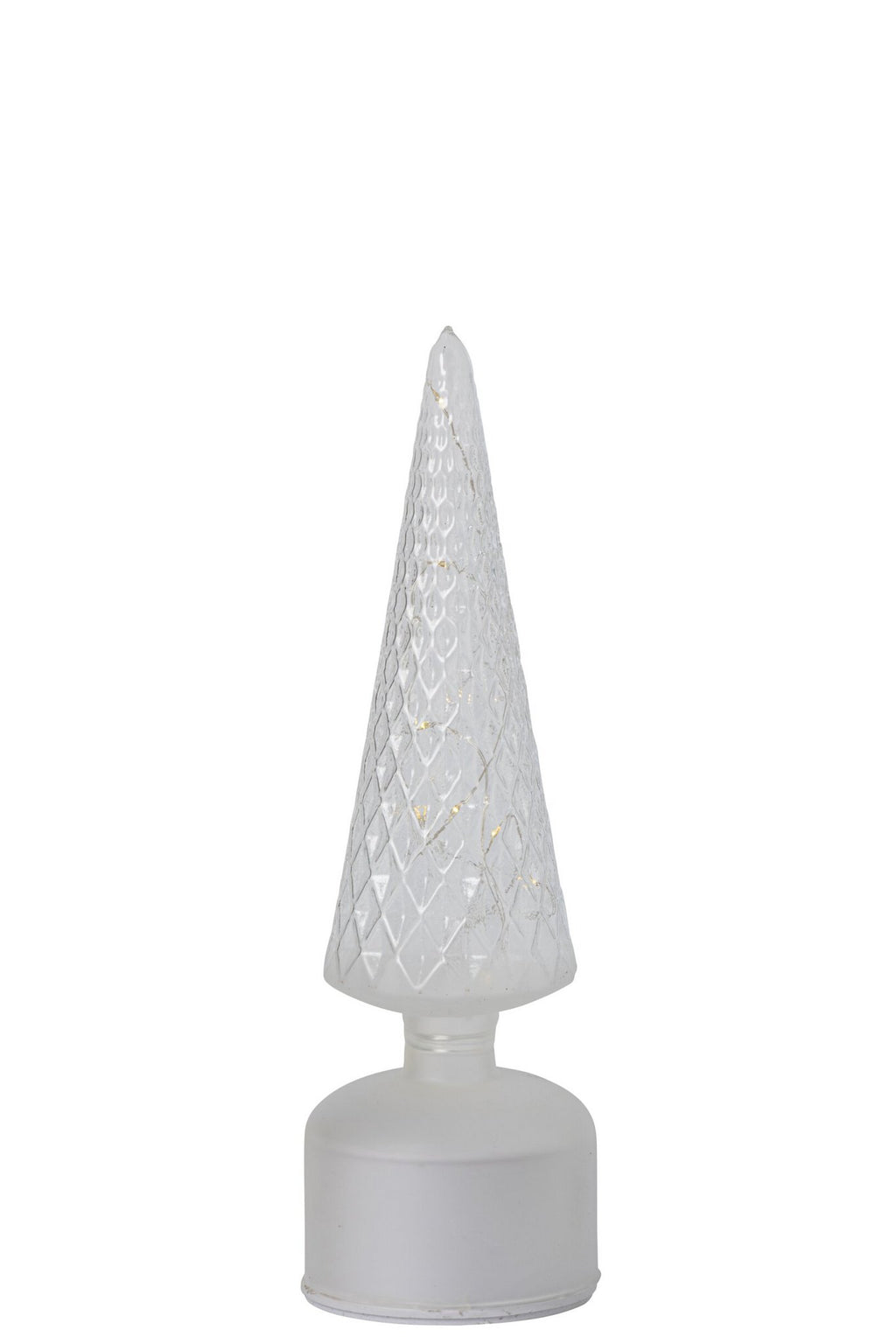 J-Line draaiende LED-boom - glas - transparant - S