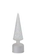 J-Line draaiende LED-boom - glas - transparant - S