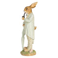 Decoratie Beeld Konijn 33 cm Beige Kunststof