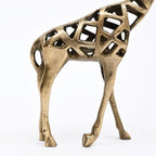 Decoratief gouden giraffebeeld – moderne huiskunst