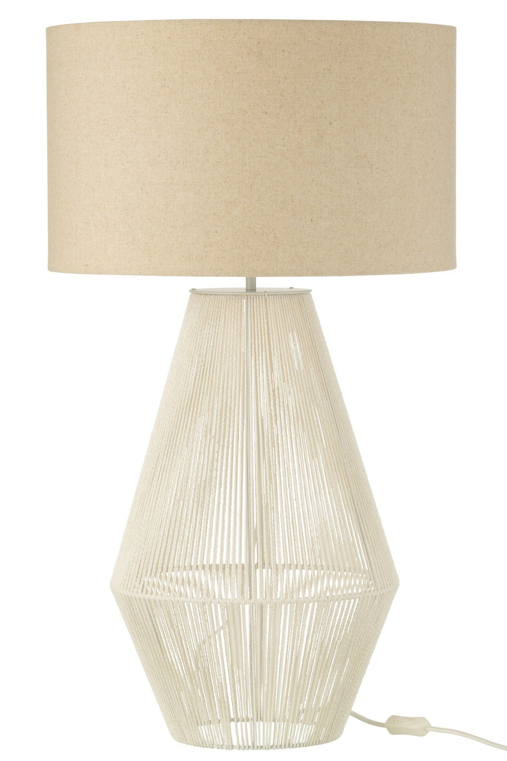 J-Line lamp Striing - metaal/papier - wit