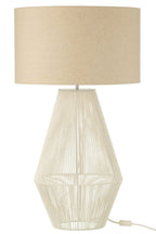 J-Line lamp Striing - metaal/papier - wit