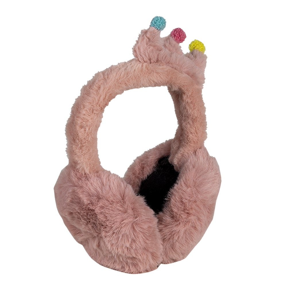 Oorwarmers Kinderen Roze Polyester Kroon Oorwarmers Meisje