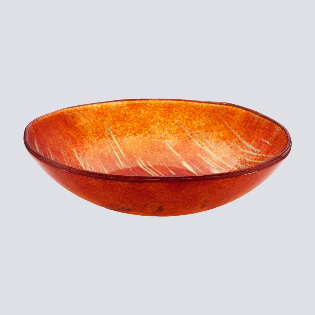 Tijdloze Bowl Pop Medium 24x7 Red Strokes