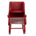 Kerstdecoratie Slee 32x15x24 cm Rood Wit Metaal