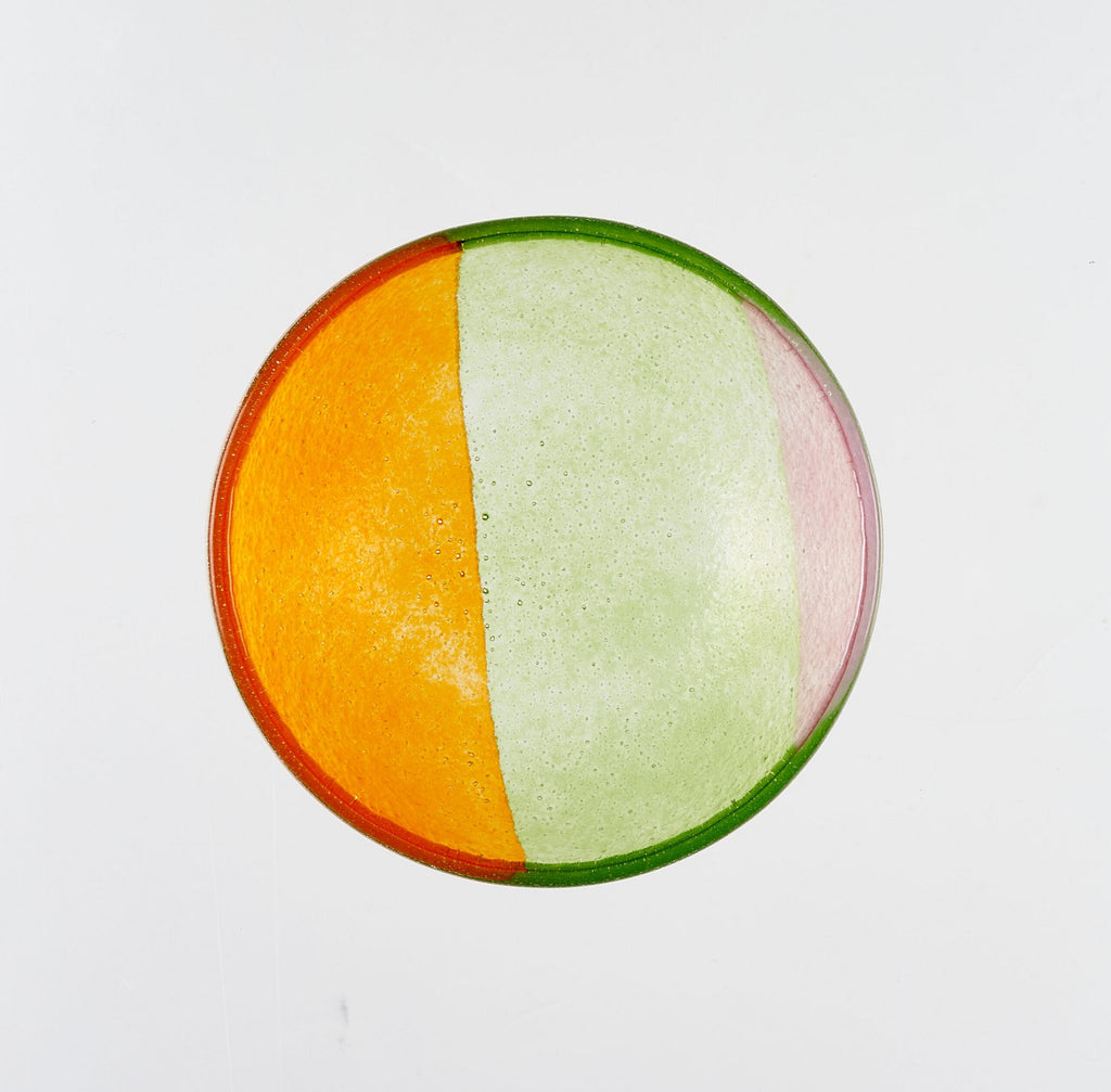 Artisano Bowl Tray 12x5 Green & Orange
