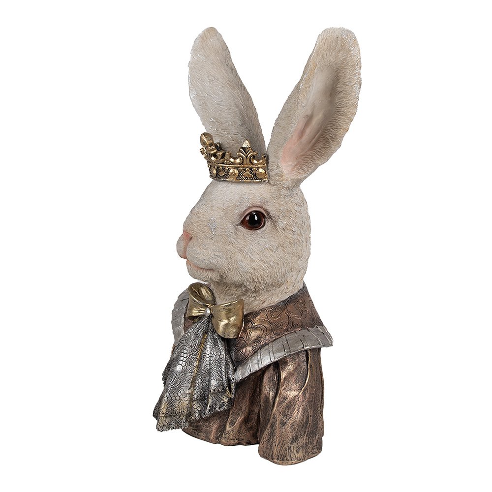 Beeld Konijn 40 cm Beige Polyresin