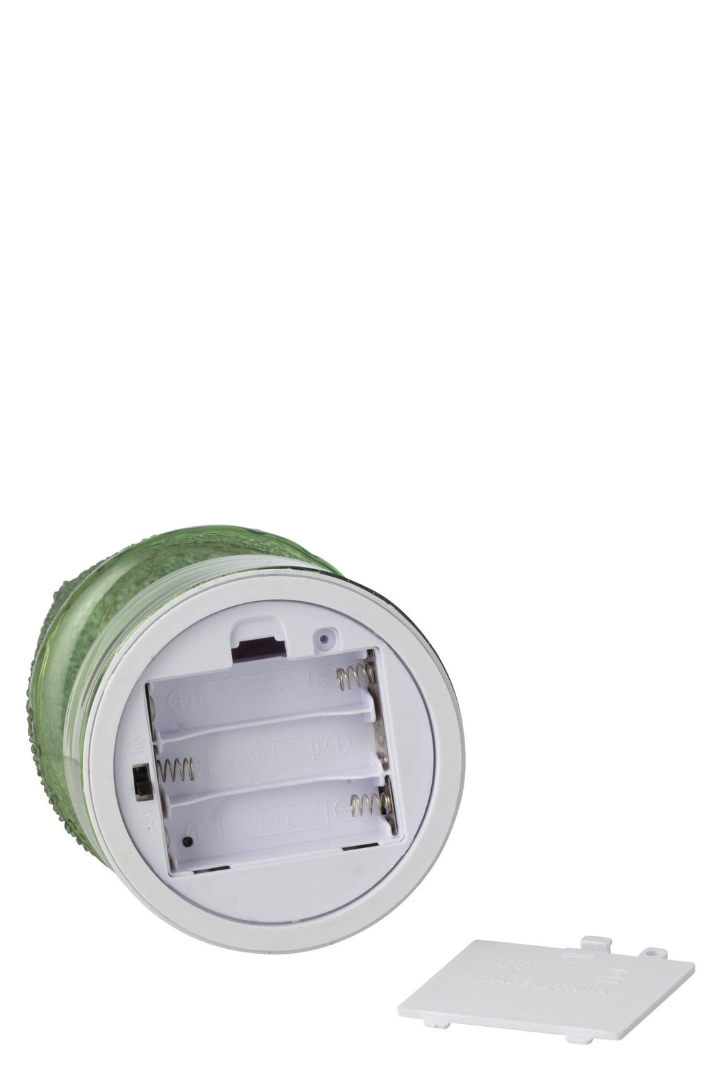 J-Line decoratie kerstboom Draaiend - glas - groen - S - LED