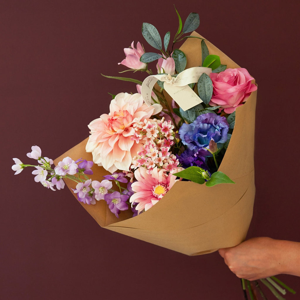 Classic Artificial Bouquet - Purple Glow
