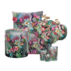 Handgemaakt decoratie fleury pompoen pauw bont small
