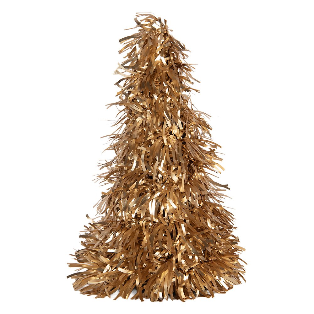 Kerstdecoratie Kerstboom Ø 12x27 cm Goudkleurig Kunststof