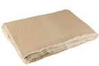 J-Line Plaid Teddy Strepen Stiksel Katoen/Polyester Beige
