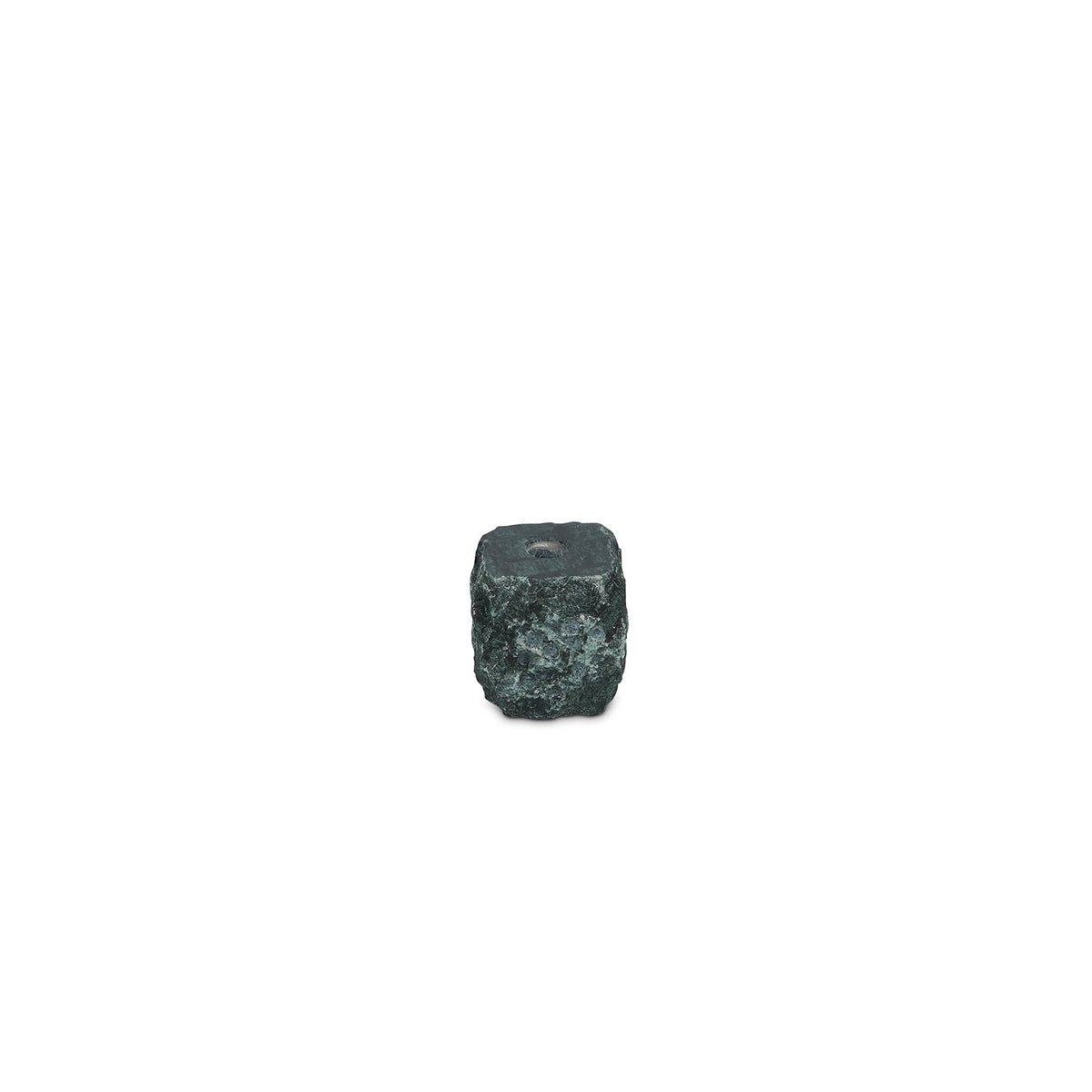 Kaarshouder 8x8xH8cm marmer groen Opus