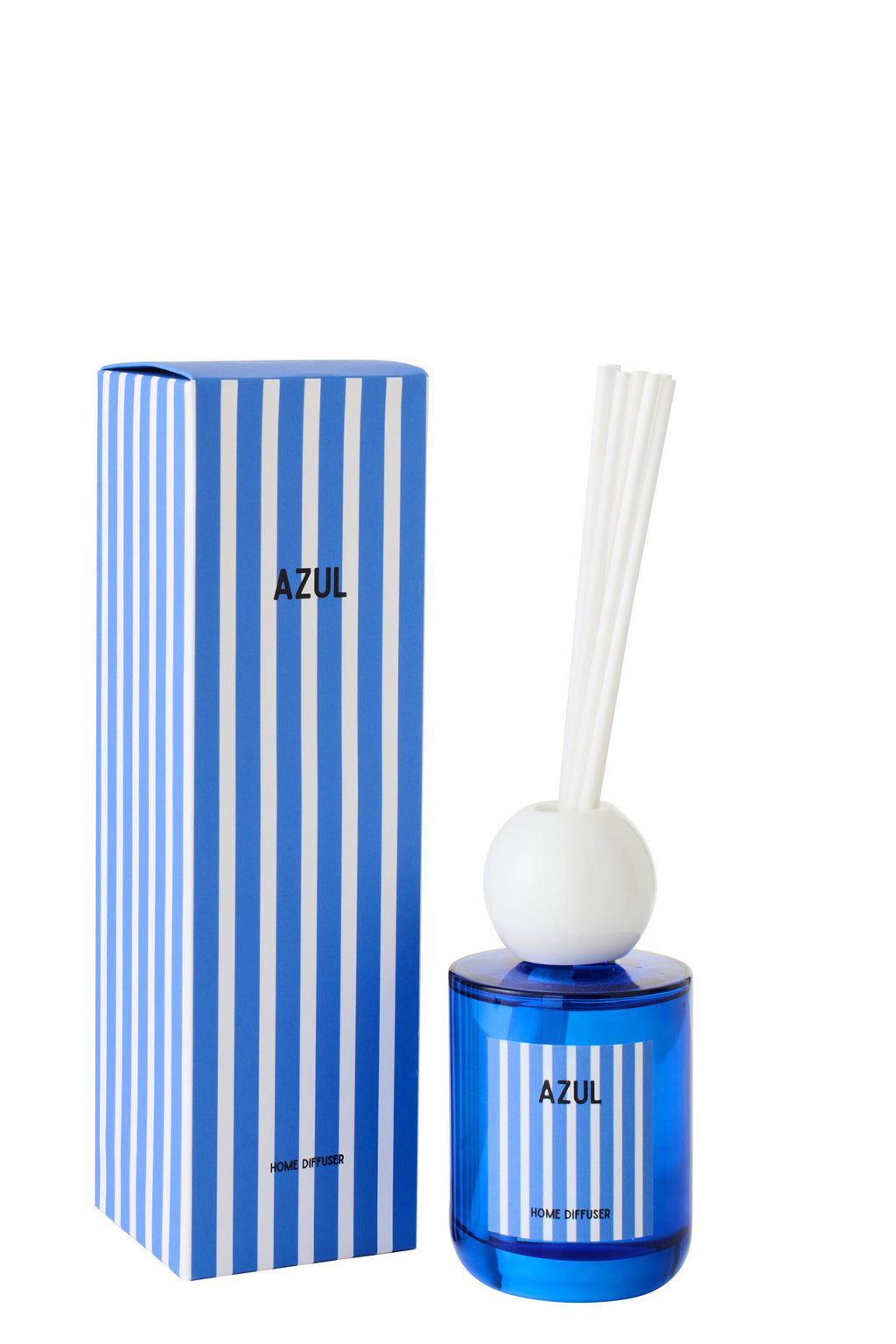 J-Line geurstokjes Azul Oplosmiddel - Salt & Waves - glas - blauw - L