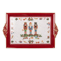 Dienblad 41x26x3 cm Rood Kunststof