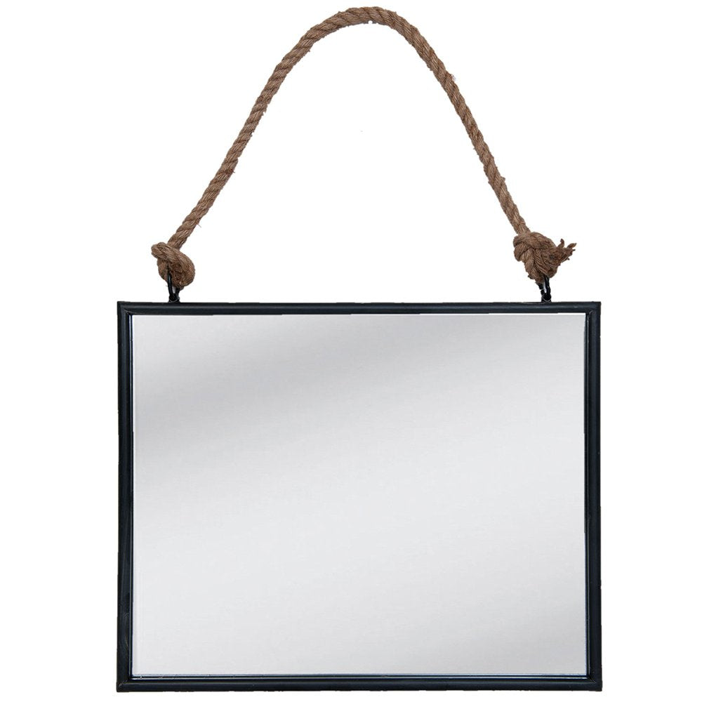 Spiegel 50x40 cm Zwart MDF Grote Spiegel