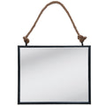 Spiegel 50x40 cm Zwart MDF Grote Spiegel